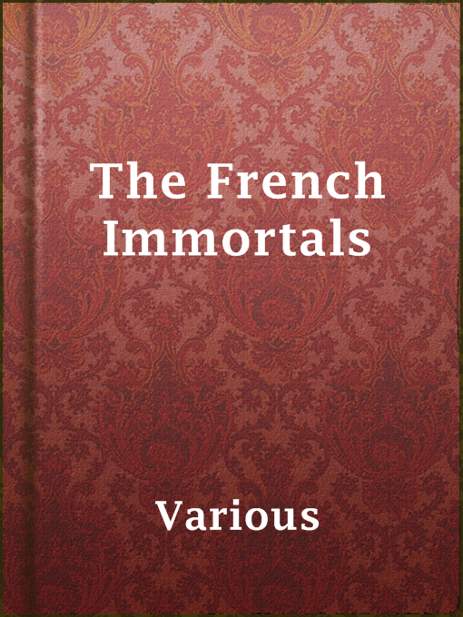 Title details for The French Immortals by Various - Available